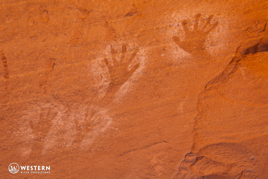 Ancient pictographs in Cataract Canyon