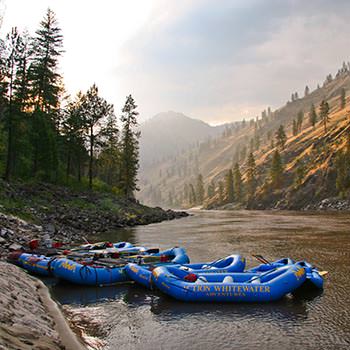Rafts on the Main Salmon River