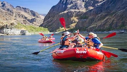 Rafting on the Snake River
